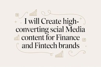 create engaging linkedin, twitter, content for finance and fintech brands