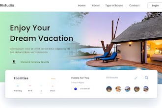 design vacation rental website airbnb short term rental vacation booking website