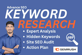 do SEO keyword research and competitor analysis for higher rankings