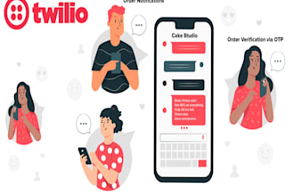 create twilio SMS, voice call and conference call
