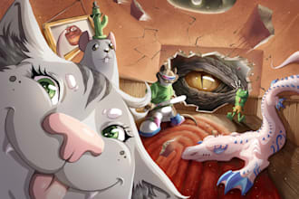 draw a cat portrait of you