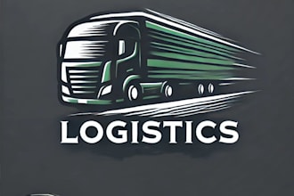 1 proffesional logistics logo design for your business