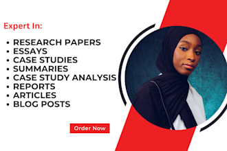 do case study, case study analysis, research and summary writing