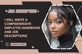 write a comprehensive employee handbook and job descriptions