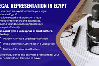 be your legal representative in egypt