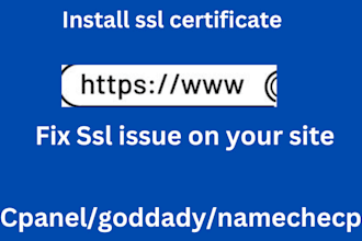 install SSL certificate and fix https issues on godaddy namecheap cpanel