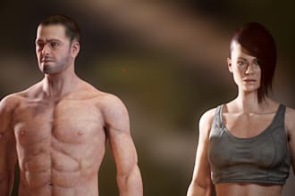3d chatbot avatar, hyper realistic human character modeling, metahuman animation