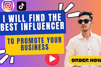 be instagram influencer research,find best influencer, youtube, tiktok, research