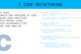 refactor and fix issues with c and c plus plus programs