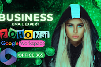 set up free business email with zoho, gmail, google workspace, or office 365