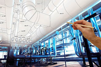 draw architecture mep hvac electrical and plumbing permit drawings heating load