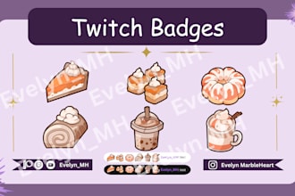 create a set of subscriber or bit badges for twitch