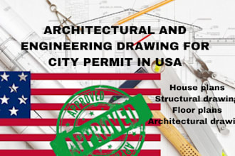 draw, do, details floor plans, house plans in revit with USA stamp in california