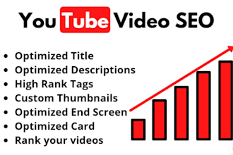 do youtube SEO video optimization and rank your video
