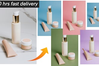 do product, clothes, hair, background and anything color change of using ai