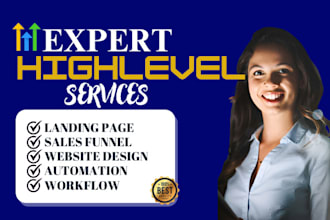 develop gohihglevel sales funnel, gohighlevel website, automation