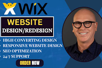 design or redesign a custom wix website or online store with full setup