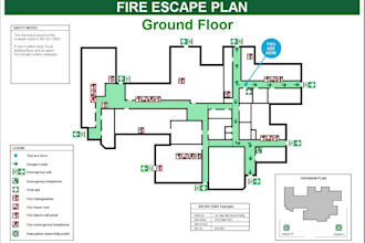 design fire escape plan, evacuation plan and evacuation diagram