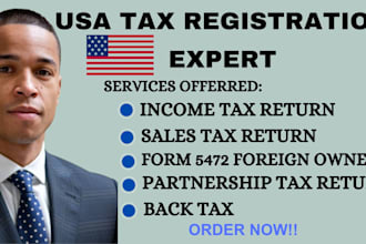 prepare or efile USA individual or business income tax return and do back tax