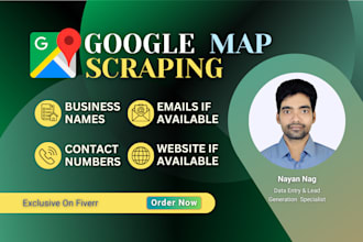 extract b2b data and generate leads by scraping google maps data