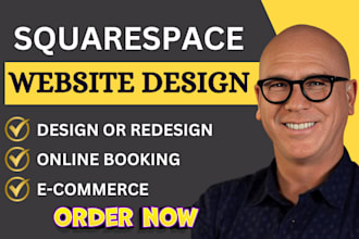 design or redesign a responsive squarespace website or landing page with seo