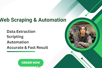 do web scraping, data mining, extraction and data collection