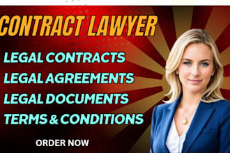 draft legal contract, legal documents, legal agreements and do contract review