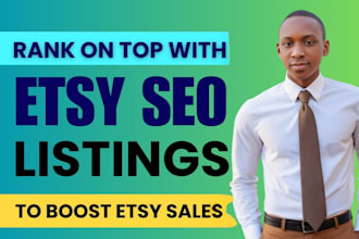 do etsy SEO to rank listings on page 1 and boost sales