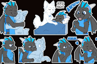 draw furry telegram stickers nsfw furry stickers discord animated stickers GIF