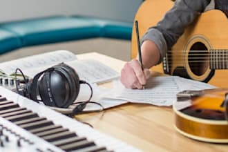 be your male singer, ghost songwriter, gospel, rock, pop for lyrics and melody