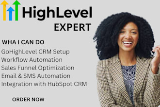 setup gohighlevel crm gohighlevel workflow sales email automation hubspot crm