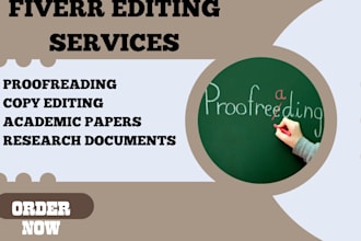 proofread and copy edit your work