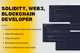 develop secure solidity smart contracts and blockchain dapps