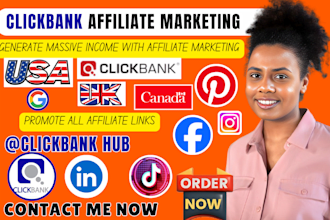 affiliate marketing link promotion clickbank promotion affiliate amazon sales cp