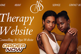 therapy website design, therapy health website, counseling website, spa website