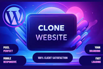 create or clone website, copy, duplicate, design, redesign wordpress website
