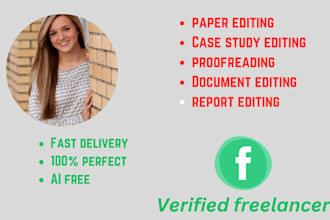 proofread and edit your english reports professionally