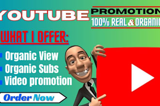 do organic youtube video promotion to 580k shoutout organic channel