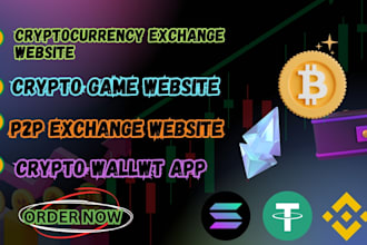 create ico presale website crypto landing page crypto game website p2p exchange