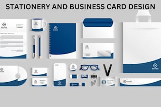 design professional business cards, letterheads, and complete corporate branding