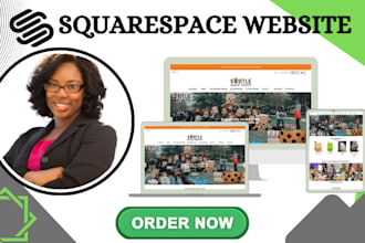 build custom one page squarespace website single squarespace landing page design