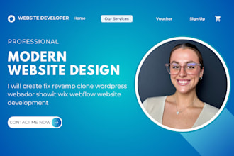 create fix revamp clone wordpress webador showit wix webflow website development