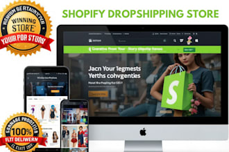 design 7 figure shopify dropshipping store, shopify store redesign