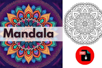 build variety of beautiful mandala coloring pages