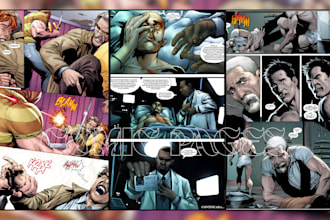 be your realism comic artist for comic book nsfw comic pages comic storyboard