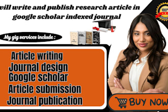 write and publish research article in google scholar indexed journal publication