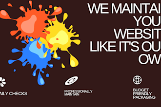 do website maintenance from updates backups and security