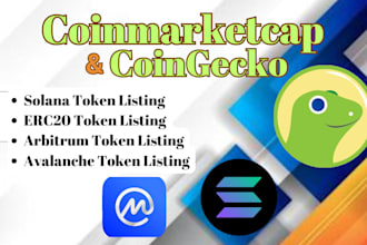 create kaspa token, erc20, bep20 token list on coingecko, coinmarketcap