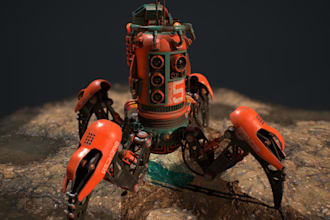 model hard surface assets for vfx, games and 3d printing product renders