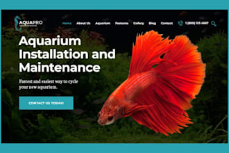 build aquarium ecommerce website pet store to sell tanks fish and supplies